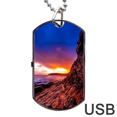 South Africa Sea Ocean Hdr Sky Dog Tag Usb Flash (two Sides) by BangZart