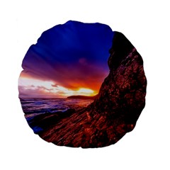 South Africa Sea Ocean Hdr Sky Standard 15  Premium Flano Round Cushions by BangZart