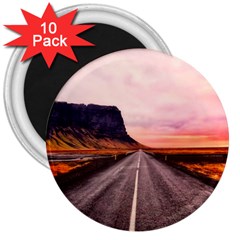 Iceland Sky Clouds Sunset 3  Magnets (10 Pack)  by BangZart