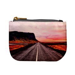 Iceland Sky Clouds Sunset Mini Coin Purses by BangZart