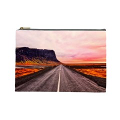 Iceland Sky Clouds Sunset Cosmetic Bag (large)  by BangZart