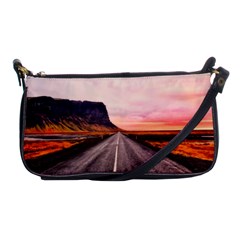 Iceland Sky Clouds Sunset Shoulder Clutch Bags by BangZart