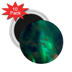 Northern Lights Plasma Sky 2 25  Magnets (10 Pack)  by BangZart