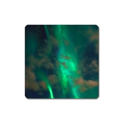 Northern Lights Plasma Sky Square Magnet by BangZart