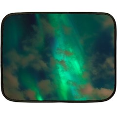 Northern Lights Plasma Sky Fleece Blanket (mini) by BangZart