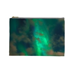 Northern Lights Plasma Sky Cosmetic Bag (large)  by BangZart