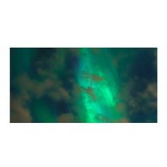 Northern Lights Plasma Sky Satin Wrap by BangZart