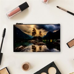 Sunset Dusk Sky Clouds Lightning Cosmetic Bag (small)  by BangZart