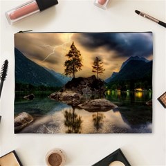 Sunset Dusk Sky Clouds Lightning Cosmetic Bag (xl) by BangZart