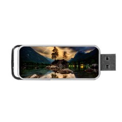 Sunset Dusk Sky Clouds Lightning Portable Usb Flash (two Sides) by BangZart