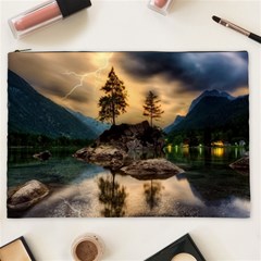 Sunset Dusk Sky Clouds Lightning Cosmetic Bag (xxl)  by BangZart