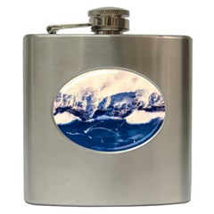 Antarctica Mountains Sunrise Snow Hip Flask (6 Oz) by BangZart