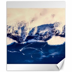 Antarctica Mountains Sunrise Snow Canvas 8  X 10  by BangZart