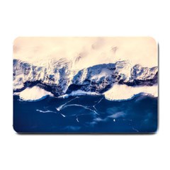 Antarctica Mountains Sunrise Snow Small Doormat  by BangZart