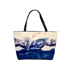 Antarctica Mountains Sunrise Snow Shoulder Handbags by BangZart