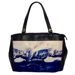 Antarctica Mountains Sunrise Snow Office Handbags by BangZart