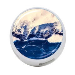 Antarctica Mountains Sunrise Snow 4-port Usb Hub (two Sides)  by BangZart