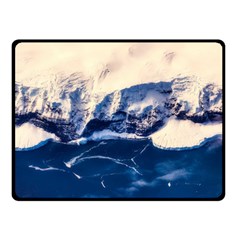 Antarctica Mountains Sunrise Snow Double Sided Fleece Blanket (small)  by BangZart