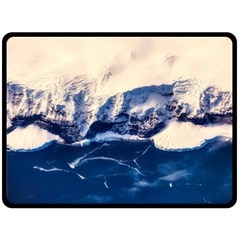 Antarctica Mountains Sunrise Snow Double Sided Fleece Blanket (large)  by BangZart