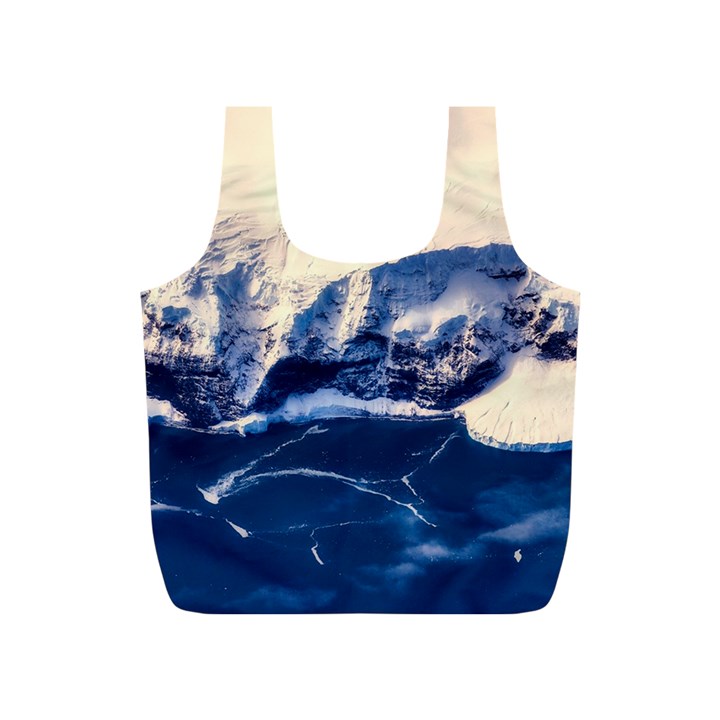 Antarctica Mountains Sunrise Snow Full Print Recycle Bags (S) 