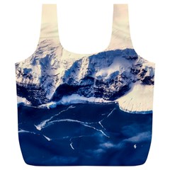 Antarctica Mountains Sunrise Snow Full Print Recycle Bags (l)  by BangZart