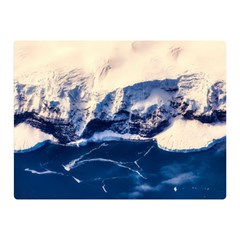 Antarctica Mountains Sunrise Snow Double Sided Flano Blanket (mini)  by BangZart