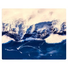 Antarctica Mountains Sunrise Snow Double Sided Flano Blanket (medium)  by BangZart