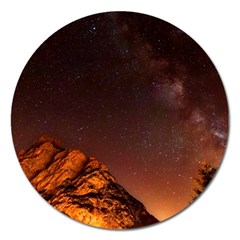 Italy Night Evening Stars Magnet 5  (round) by BangZart