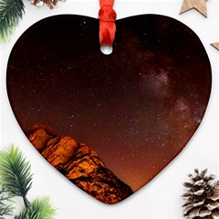 Italy Night Evening Stars Heart Ornament (two Sides) by BangZart