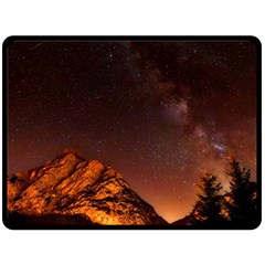 Italy Night Evening Stars Fleece Blanket (large)  by BangZart