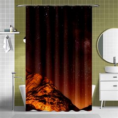 Italy Night Evening Stars Shower Curtain 48  X 72  (small)  by BangZart