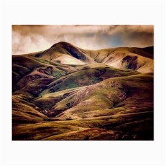 Iceland Mountains Sky Clouds Small Glasses Cloth (2-side) by BangZart