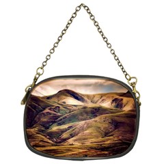 Iceland Mountains Sky Clouds Chain Purses (two Sides)  by BangZart