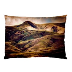 Iceland Mountains Sky Clouds Pillow Case by BangZart