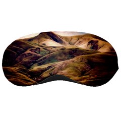 Iceland Mountains Sky Clouds Sleeping Masks by BangZart