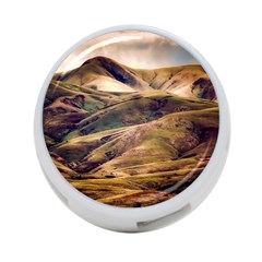 Iceland Mountains Sky Clouds 4-port Usb Hub (two Sides)  by BangZart