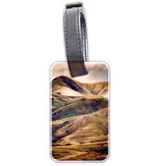 Iceland Mountains Sky Clouds Luggage Tags (two Sides) by BangZart