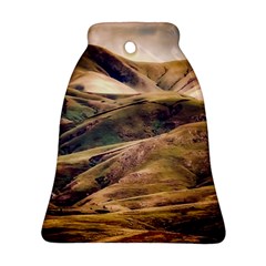 Iceland Mountains Sky Clouds Bell Ornament (two Sides)