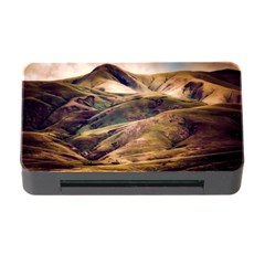 Iceland Mountains Sky Clouds Memory Card Reader With Cf by BangZart