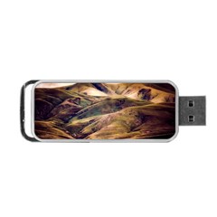 Iceland Mountains Sky Clouds Portable Usb Flash (one Side) by BangZart