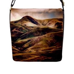 Iceland Mountains Sky Clouds Flap Messenger Bag (l)  by BangZart