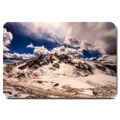 Italy Landscape Mountains Winter Large Doormat 