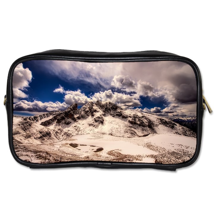 Italy Landscape Mountains Winter Toiletries Bags 2-Side