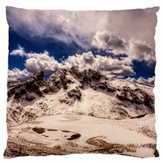 Italy Landscape Mountains Winter Large Cushion Case (one Side) by BangZart