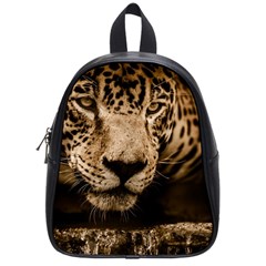 Jaguar Water Stalking Eyes School Bag (small) by BangZart