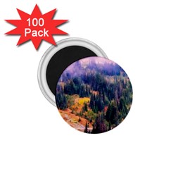 Landscape Fog Mist Haze Forest 1 75  Magnets (100 Pack)  by BangZart