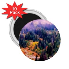 Landscape Fog Mist Haze Forest 2 25  Magnets (10 Pack)  by BangZart