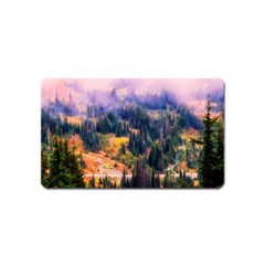 Landscape Fog Mist Haze Forest Magnet (name Card) by BangZart