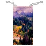 Landscape Fog Mist Haze Forest Jewelry Bag Front