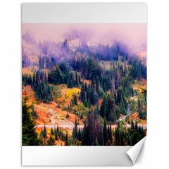 Landscape Fog Mist Haze Forest Canvas 18  X 24   by BangZart